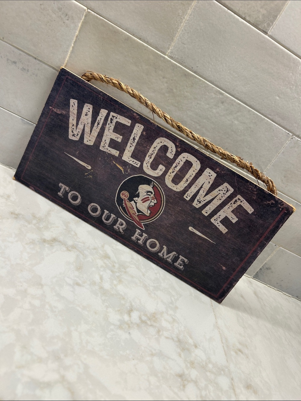 Florida State Seminoles Welcome Sign Wall Art